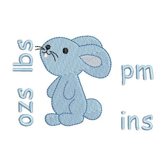 Baby birth announcement template machine embroidery design by rosiedayembroidery.com