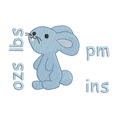 Baby birth announcement template machine embroidery design by rosiedayembroidery.com