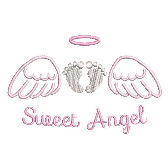 Angel Wings with Baby Feet (S531-2b)
