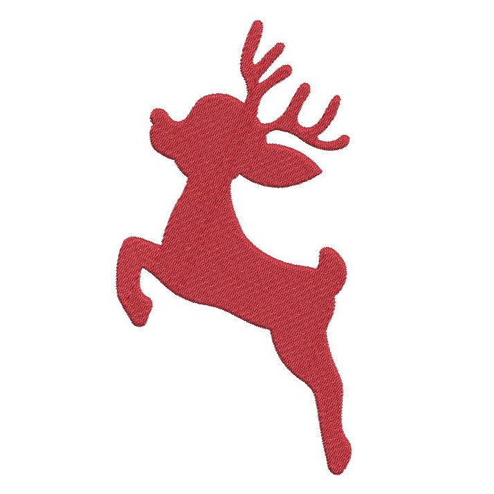 Christmas reindeer machine embroidery design by rosiedayembroidery.com
