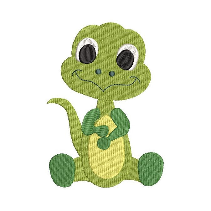 Baby dinosaur machine embroidery design by rosiedayembroidery.com