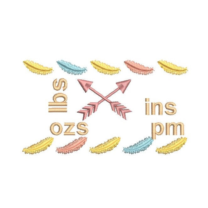 Baby birth announcement template machine embroidery design by rosiedayembroidery.com