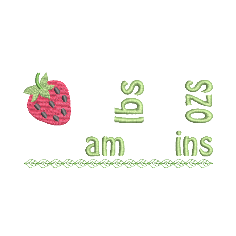Baby birth stats template machine embroidery design by rosiedayembroider.com