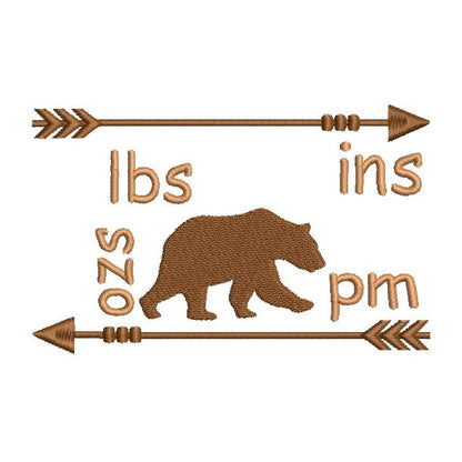 Baby birth announcement template machine embroidery design by rosiedayembroidery.com