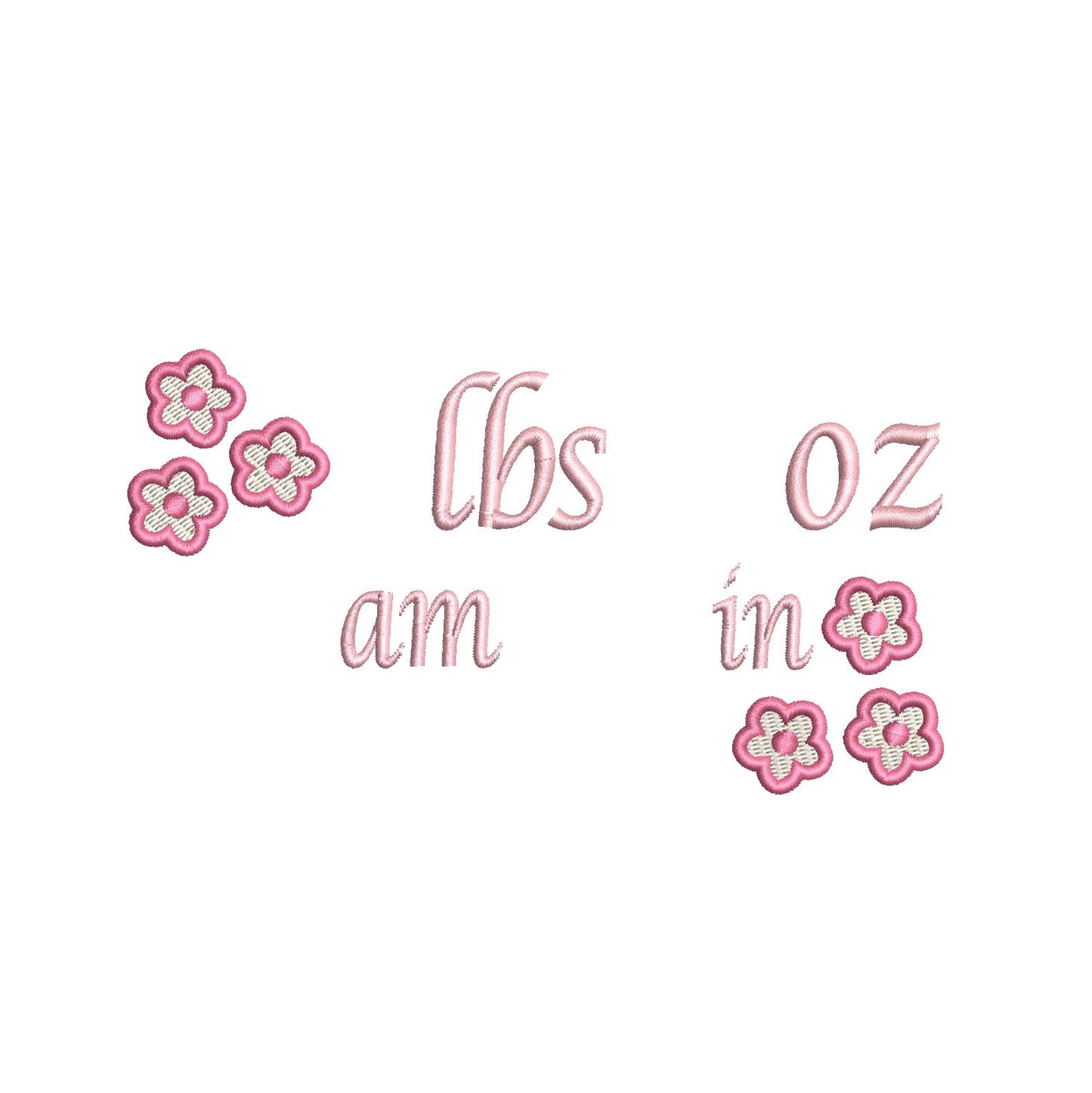 Baby birth announcement machine embroidery design by rosiedayembroidery.com