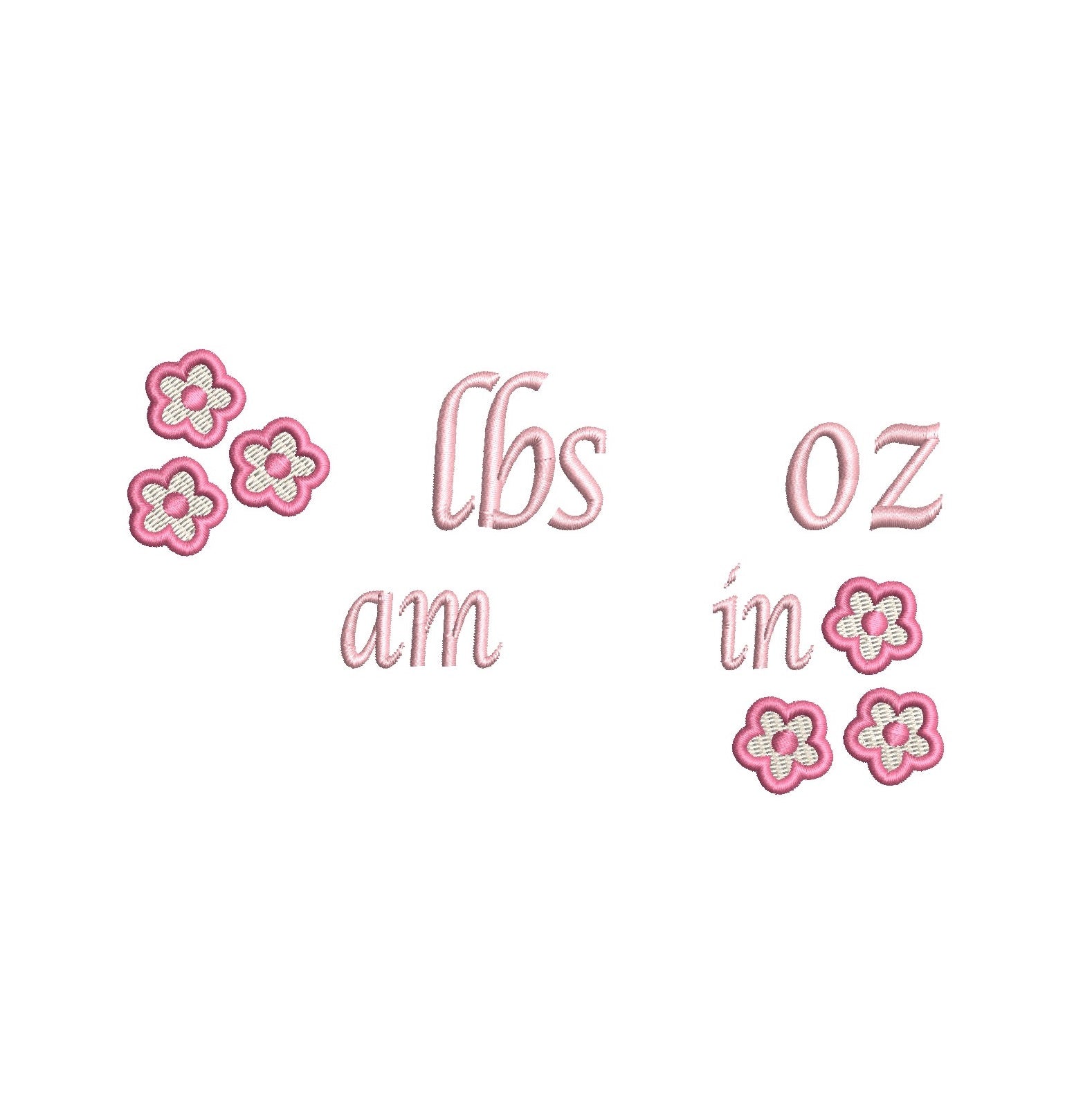 Baby birth announcement machine embroidery design by rosiedayembroidery.com