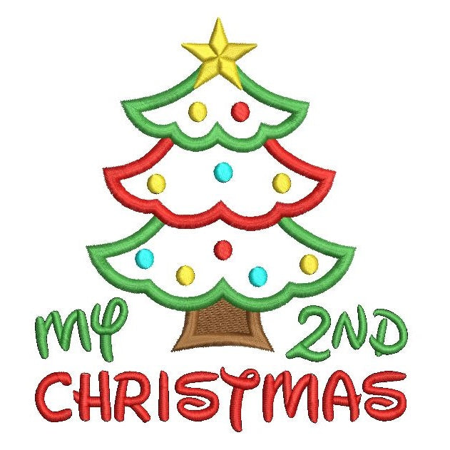 My 2nd Christmas Applique Machine Embroidery Design by rosiedayembroidery.com