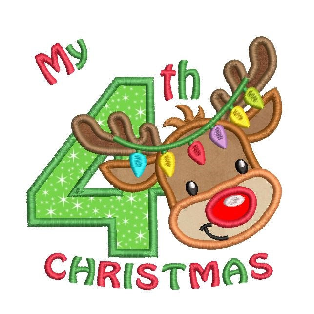 My 4th Christmas applique machine embroidery design by rosiedayembroidery.com