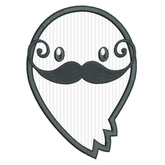 Halloween ghost applique machine embroidery design by rosiedayembroidery.com