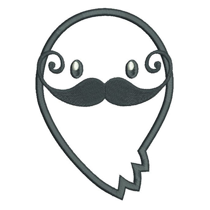 Halloween ghost applique machine embroidery design by rosiedayembroidery.com