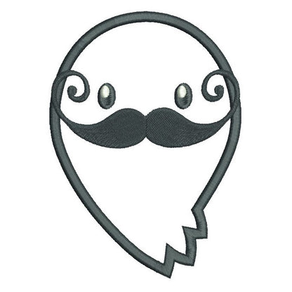 Halloween ghost applique machine embroidery design by rosiedayembroidery.com