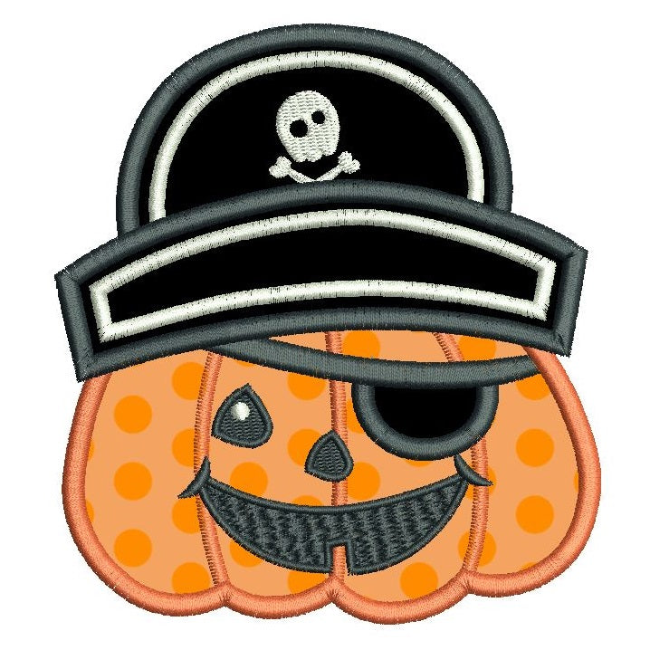 Halloween pumpkin applique machine embroidery design by rosiedayembroidery.com