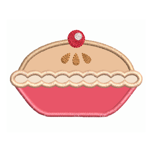 Sweet pie applique machine embroidery design by rosiedayembroidery.com