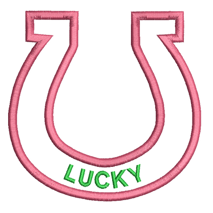 Lucky Horseshoe Applique (SA532-5)