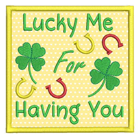 St Patrick's Day applique machine embroidery design by rosiedayembroidery.com