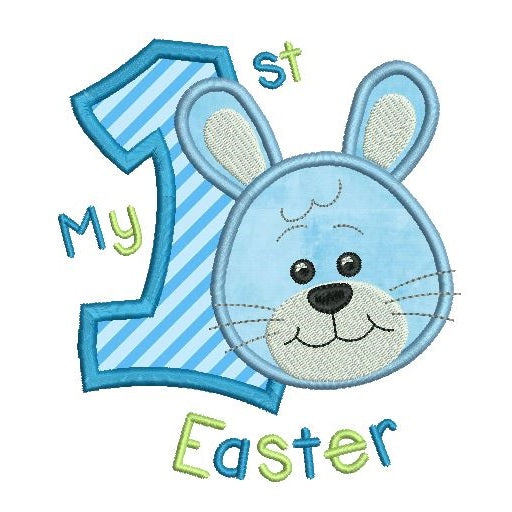 Easter Bunny applique machine embroidery designs by rosiedayembroidery.com