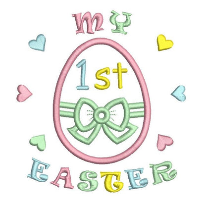 My 1st Easter applique machine embroidery design by rosiedayembroidery.com