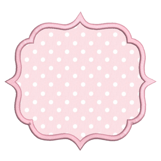 Appliqued Frame by rosiedayembroidery.com