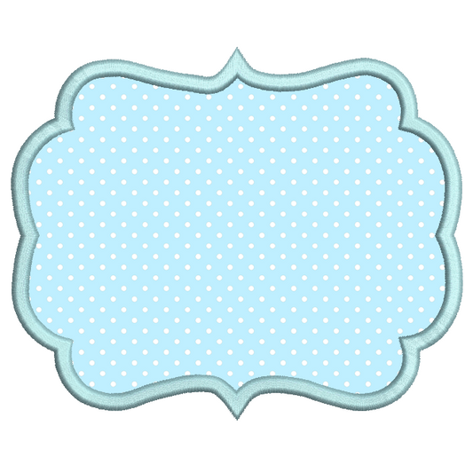 Appliqued Frame by rosiedayembroidery.com