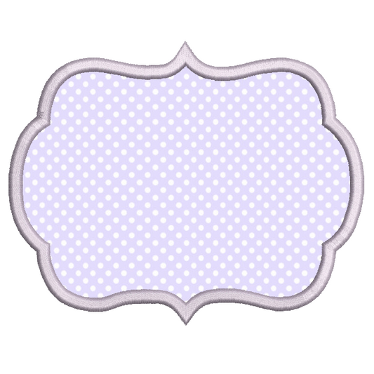 Appliqued Frame by rosiedayembroidery.com