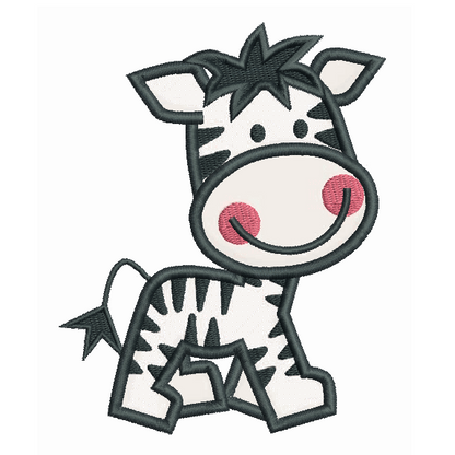 Baby Zebra Applique (SA566-1)