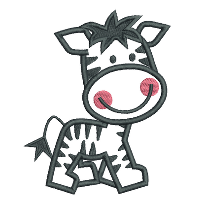 Baby Zebra Applique (SA566-1)
