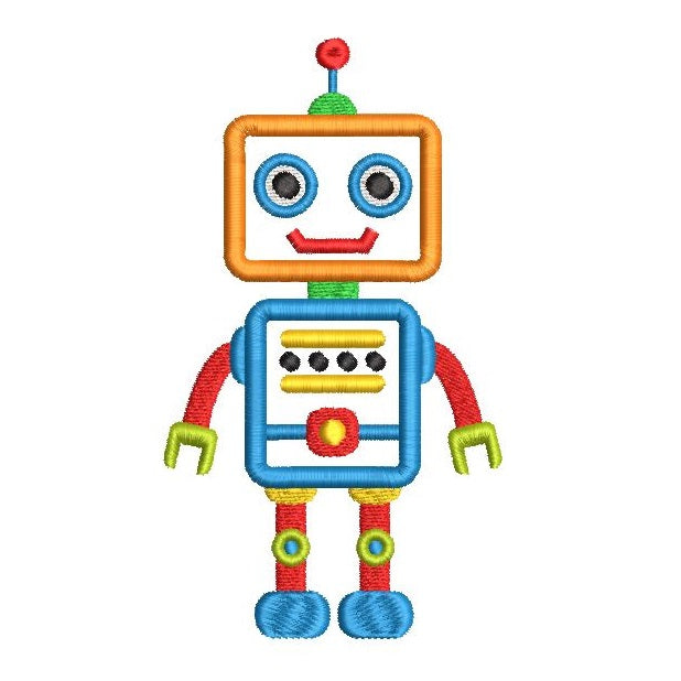 Robot applique machine embroidery design by rosiedayembroidery.com