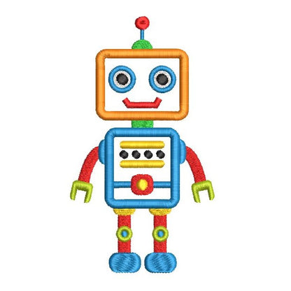 Robot applique machine embroidery design by rosiedayembroidery.com