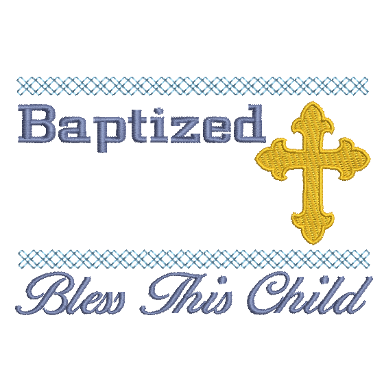 Baptism announcement template machine embroidery design by rosiedayembroidery.com