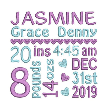 Baby Birth Announcement - Template (FT509-72)