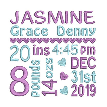 Baby Birth Announcement - Template (FT509-72)